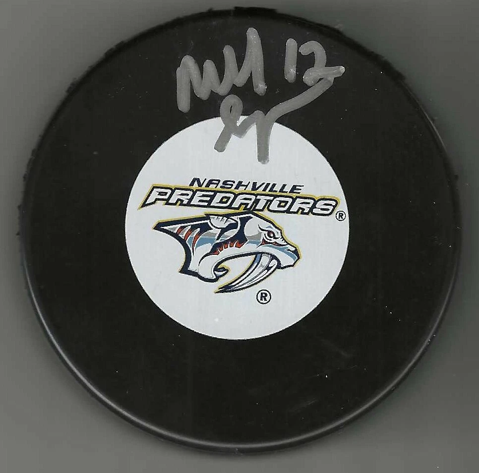 Reid Simpson Signed Nashville Predators Puck