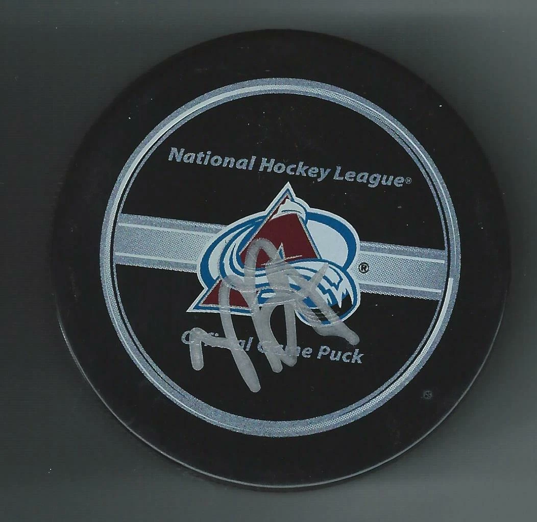 Tyler Arnason Signed Colorado Avalanche Official Game Puck