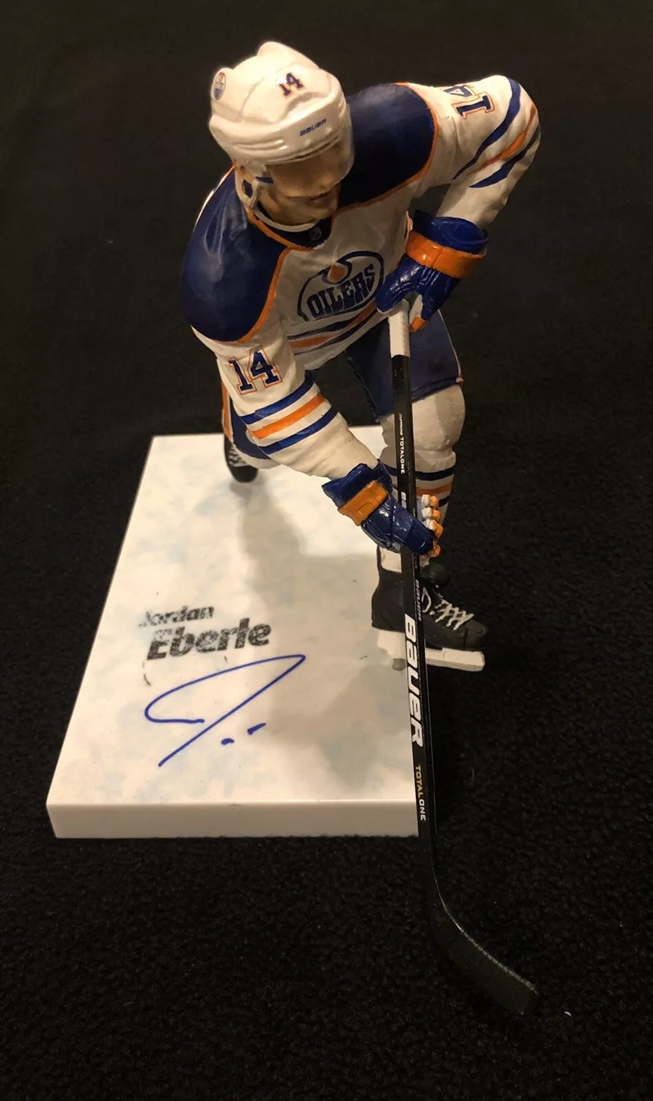 Jordan Eberle Signed Edmonton Oilers McFarlane Figure Seattle Kraken