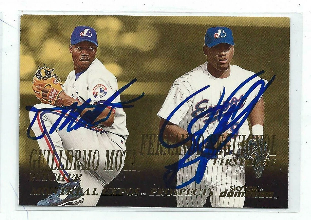Guillermo Mota & Fernando Seguignol Signed 2000 Skybox Dominian Card #294