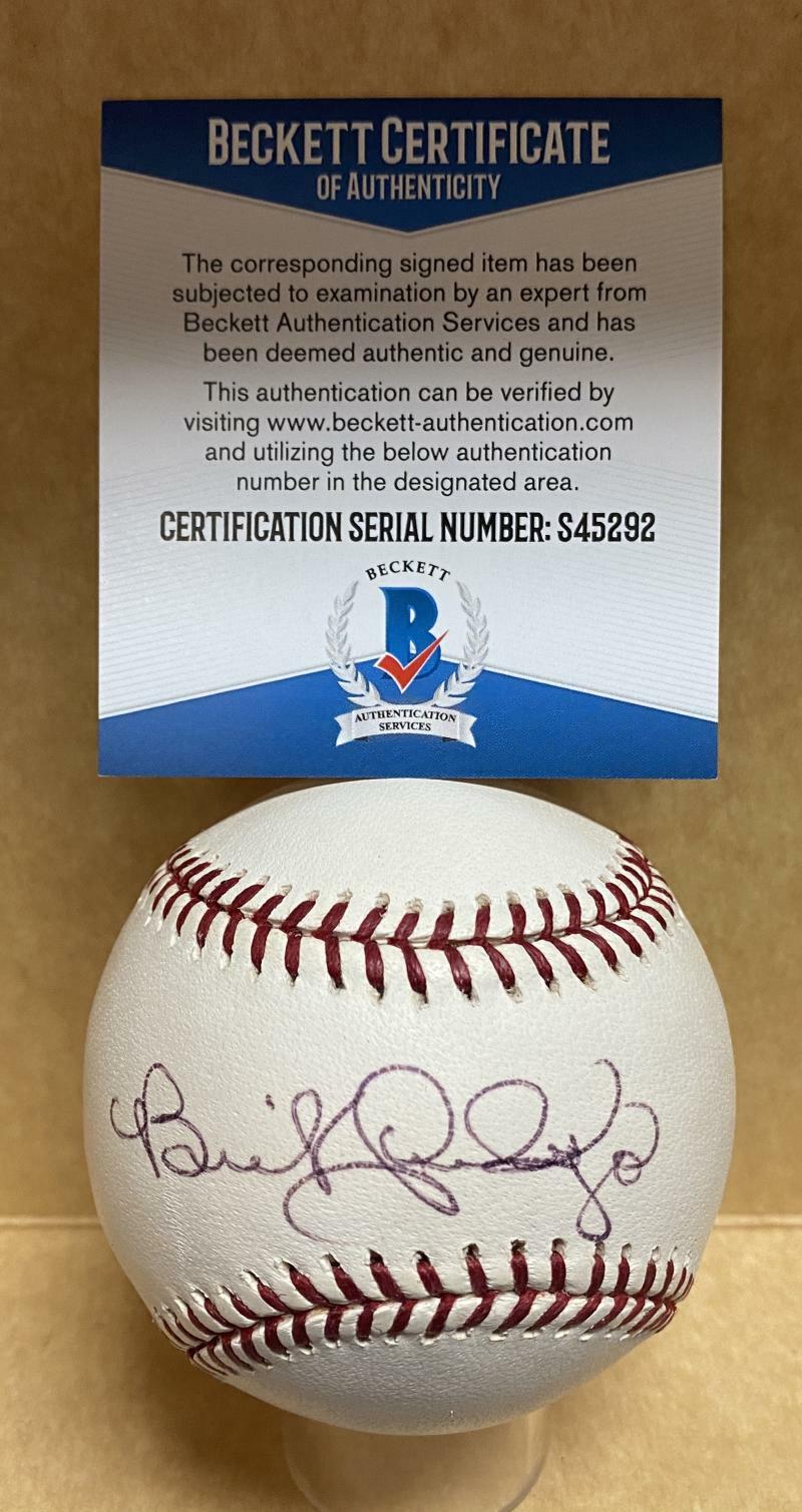 BENITO SANTIAGO REDS/MARLINS/GIANTS SIGNED AUTOGRAPHED M.L. BASEBALL S45292