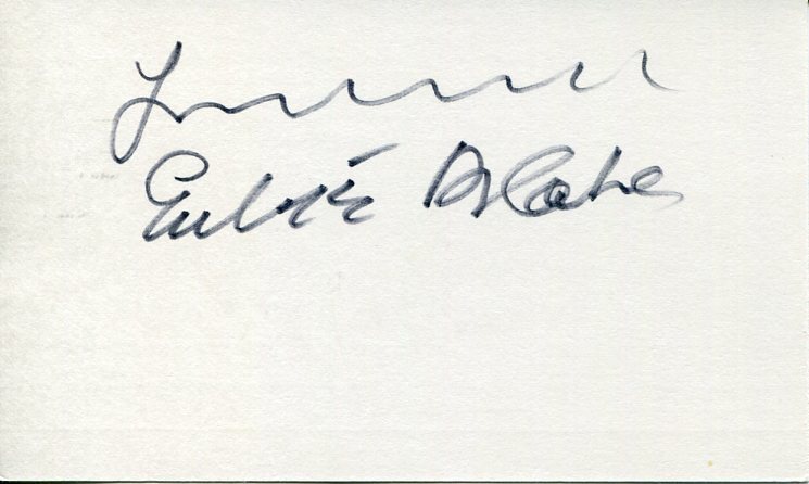Eubie Blake Jazz Ragtime Pianist Rare Signed Autograph
