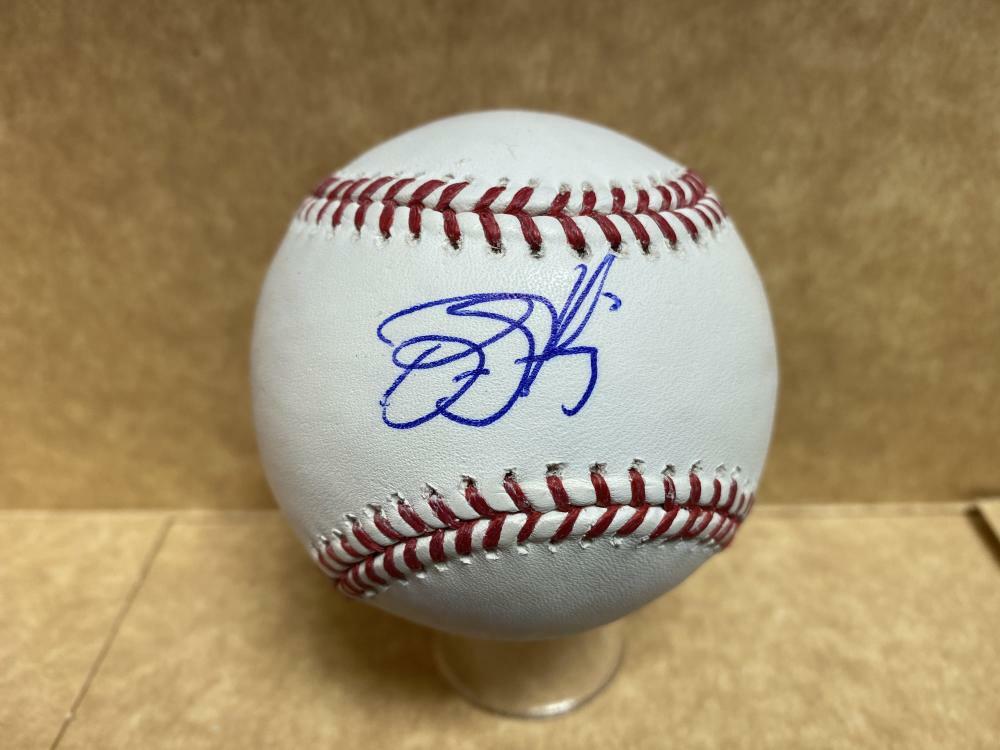 BUBBA STARLING KANSAS CITY ROYALS SIGNED AUTOGRAPHED M.L. BASEBALL W/ COA