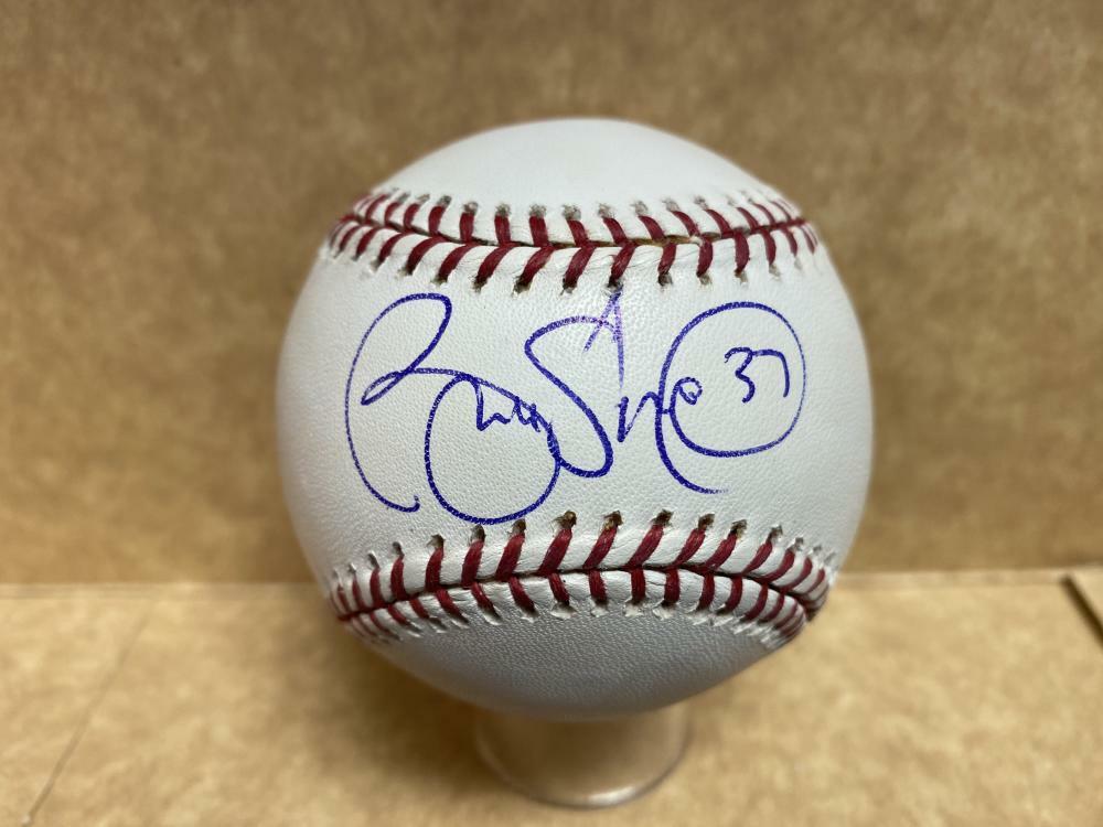 BRIAN SHACKELFORD CINCINNATI REDS SIGNED AUTOGRAPHED M.L. BASEBALL W/ COA