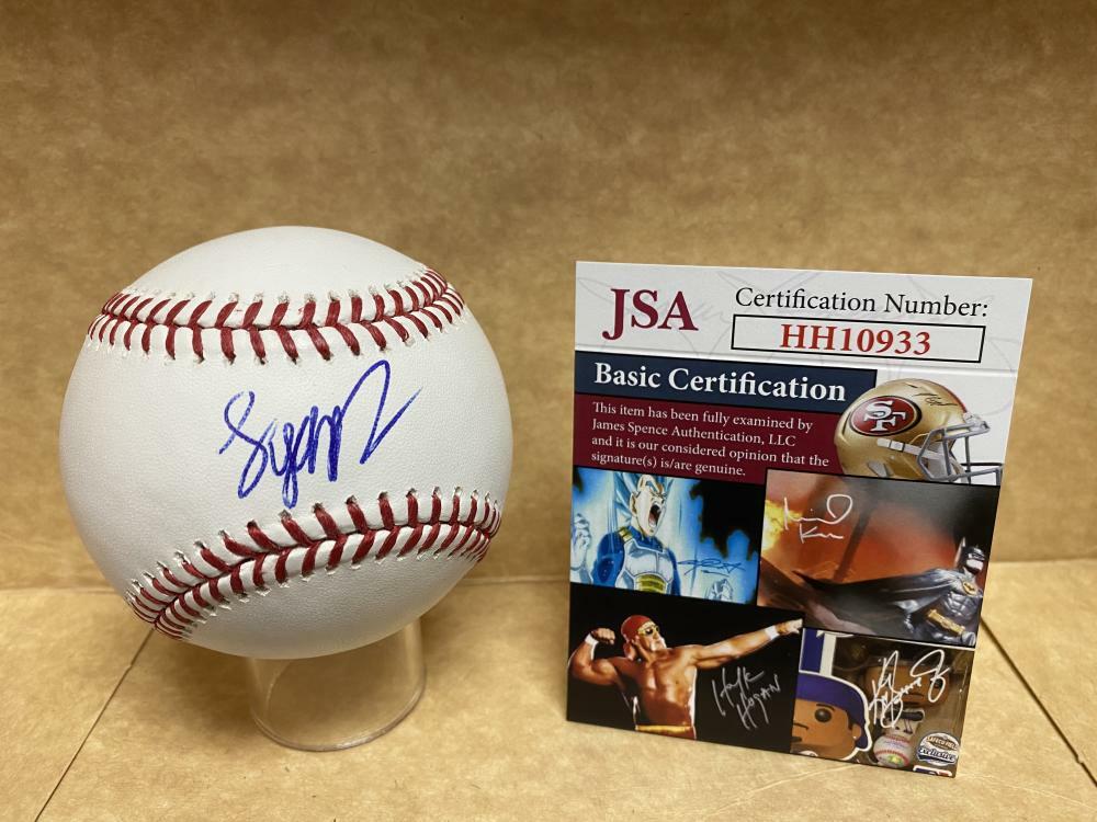 LYON RICHARDSON CINCINNATI REDS SIGNED AUTOGRAPHED M.L. BASEBALL JSA HH10933