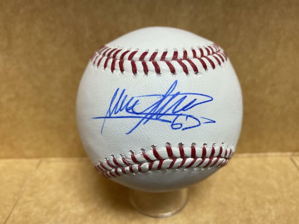 MARCOS MATEO CHICAGO CUBS SIGNED AUTOGRAPHED M.L. BASEBALL W/ COA