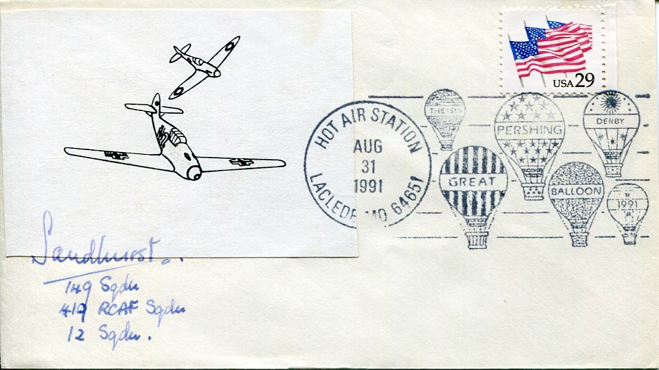 John Mansfield 5th Baron Sandhurst RAF WWII War Bomber Command Signed Autograph