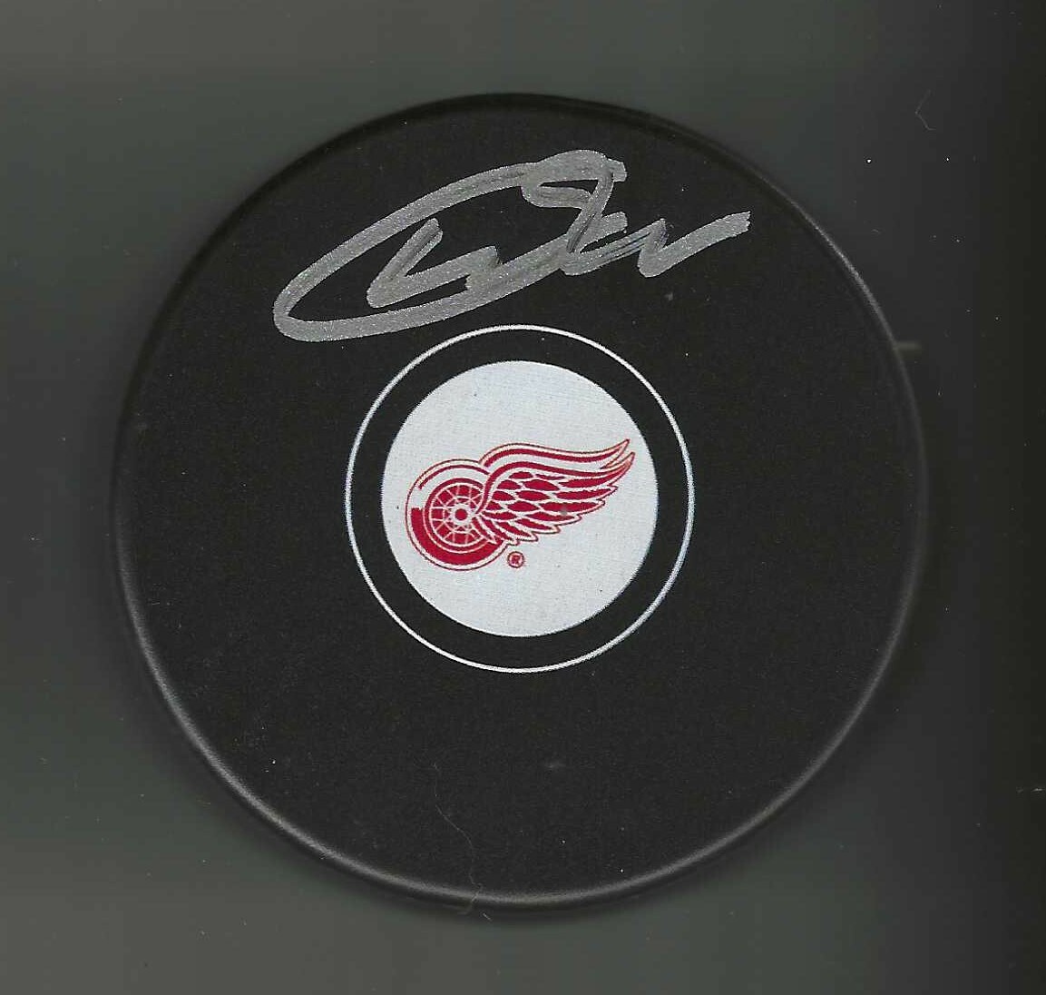 William Wallinder Signed Detroit Red Wings Puck