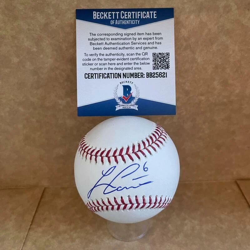 LORENZO CAIN MILWAUKEE BREWERS SIGNED AUTO M.L. BASEBALL BAS BB25621