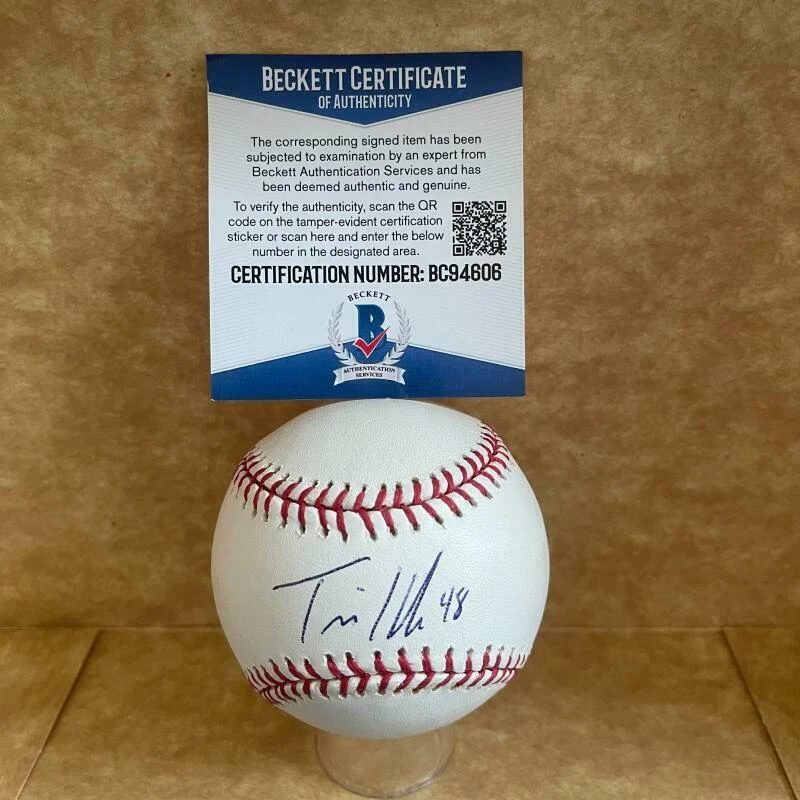 TRAVIS HAFNER INDIANS/YANKEES SIGNED AUTO ML. BASEBALL BAS BC94606