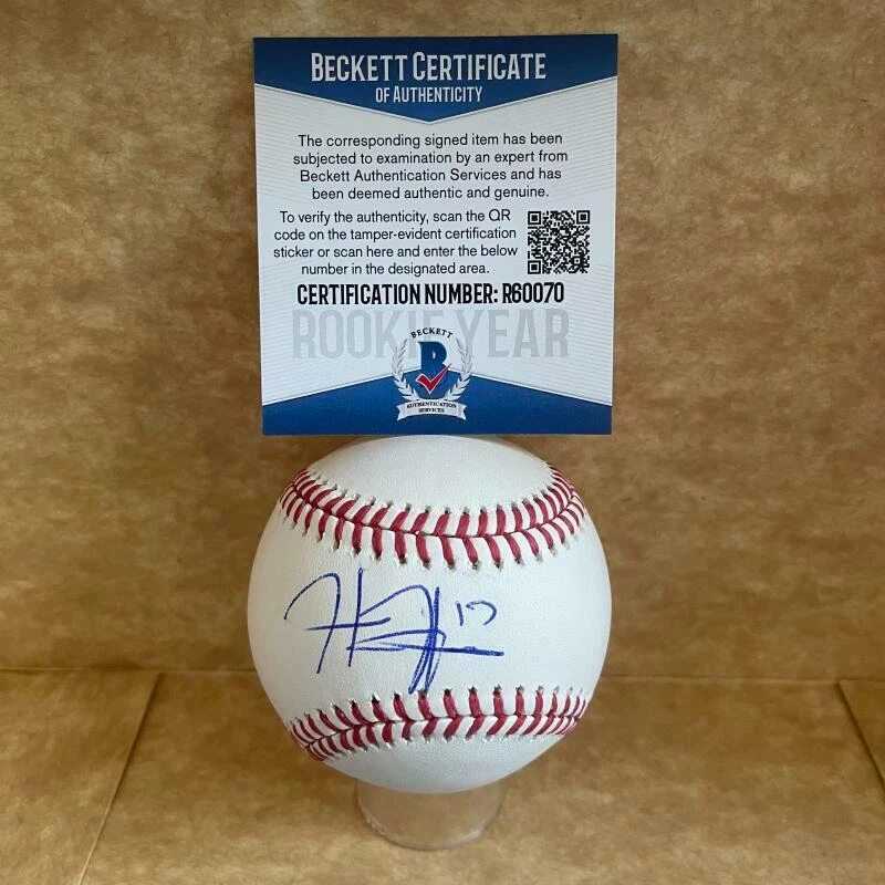 HUDSON  HEAD PITTSBURGH PIRATES ROOKIE YEAR SIGNED AUTO M.L. BASEBALL BAS R60070