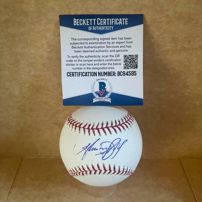 AVIISAIL GARCIA MIAMI MARLINS  SIGNED AUTO M.L. BASEBALL BAS BC94595