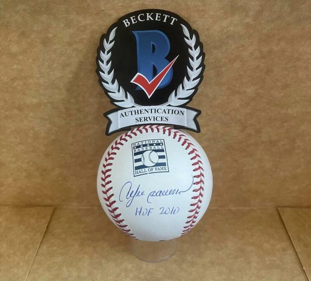 ANDRE DAWSON HOF 2010 SIGNED AUTOGRAPHED HALL OF FAME BASEBALL BAS WITNESSED