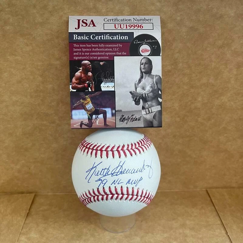 KEITH HERNANDEZ CARDINALS 79 NL MVP SIGNED AUTOGRAPHED ML BASEBALL JSA UU19996