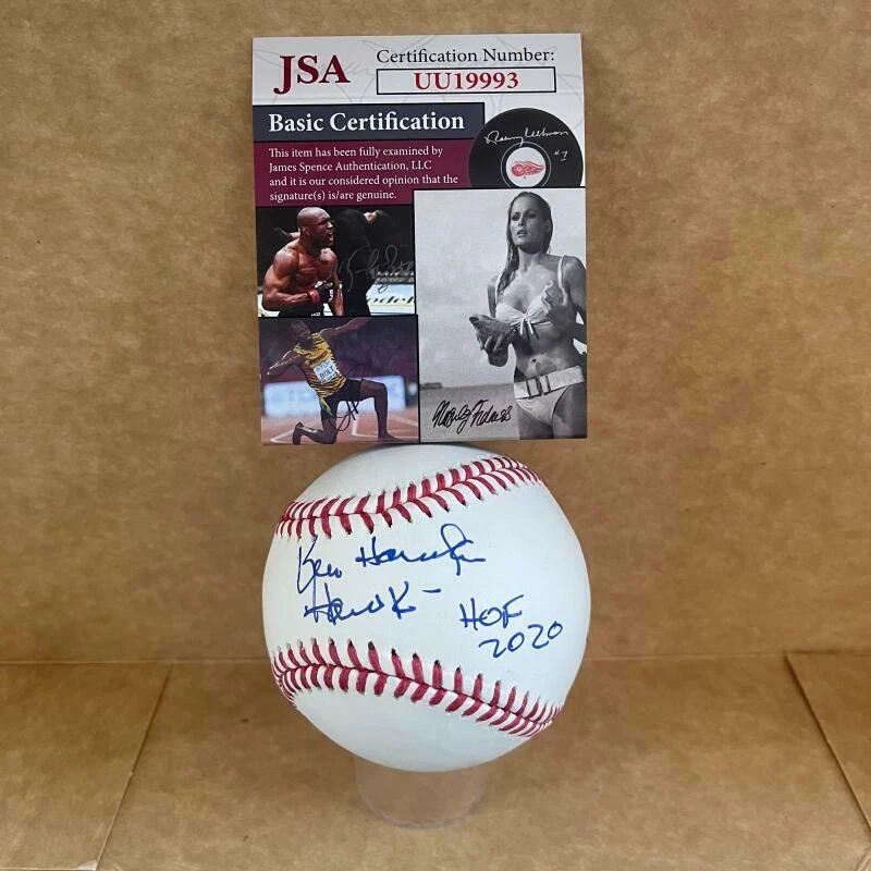KEN HAWK HARRELSON HOF 2020 SIGNED AUTOGRAPHED M.L. BASEBALL JSA UU19993