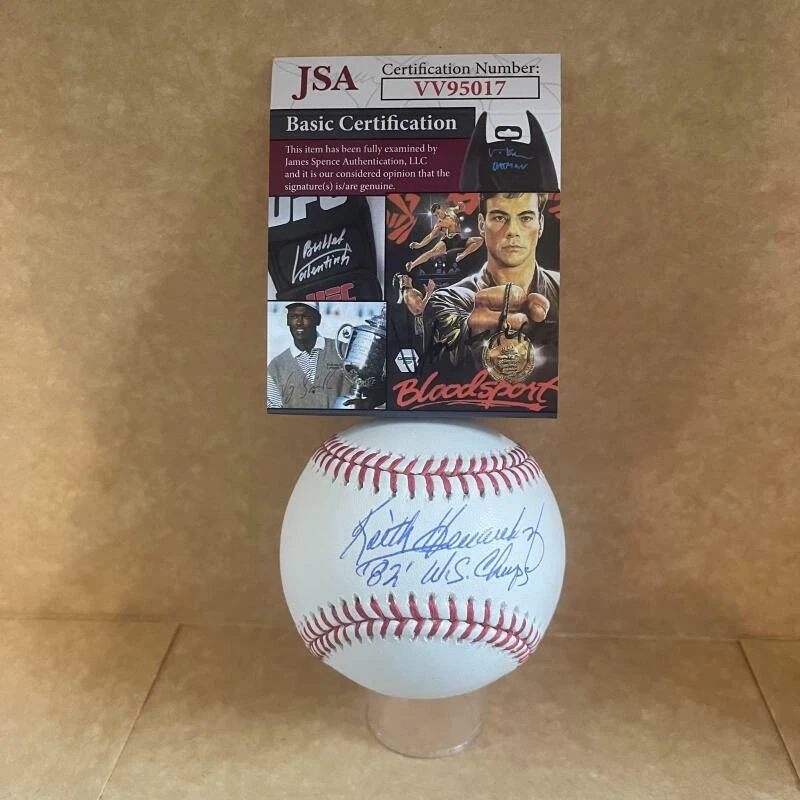 KEITH HERNANDEZ CARDINALS 82 WS CHAMPS SIGNED AUTO  ML BASEBALL JSA VV95017