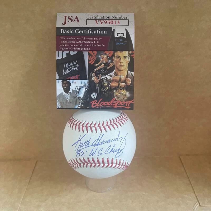KEITH HERNANDEZ CARDINALS 82 WS CHAMPS SIGNED AUTO  ML BASEBALL JSA VV95013