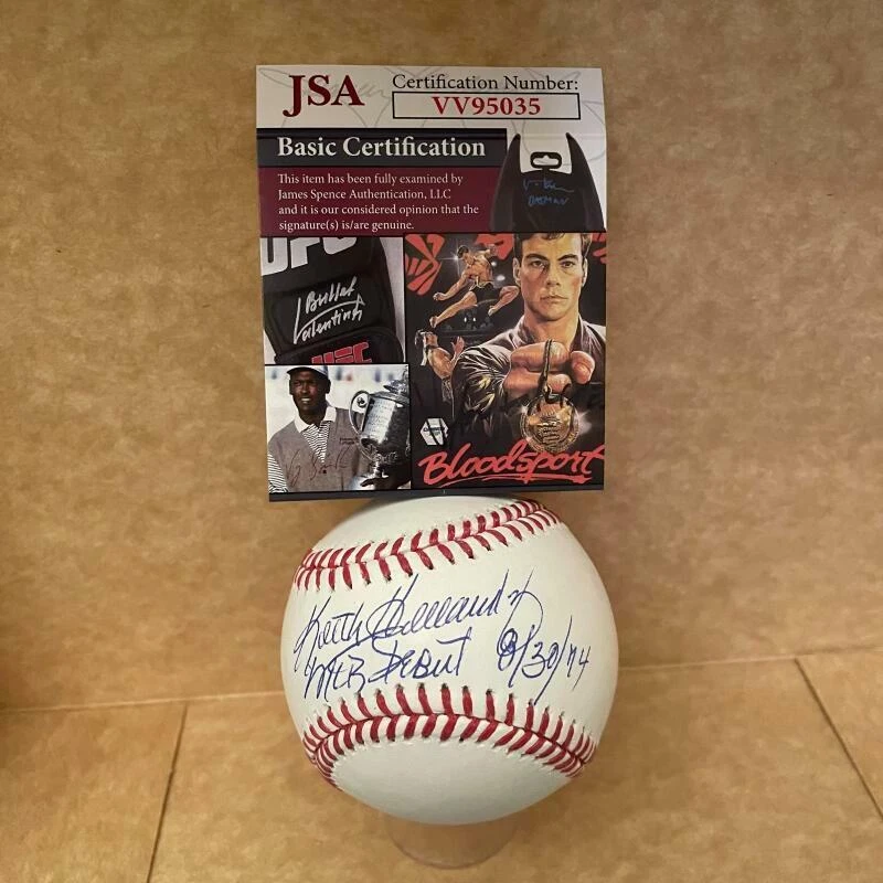 KEITH HERNANDEZ MLB DEBUT 8/30/74 SIGNED AUTOGRAPHED ML BASEBALL  JSA VV95035