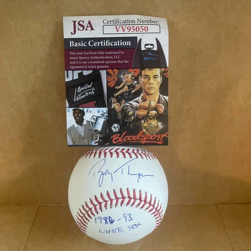 BOBBY THIGPEN 1986-93 WHITE SOX SIGNED AUTOGRAPHED M.L. BASEBALL JSA VV95050