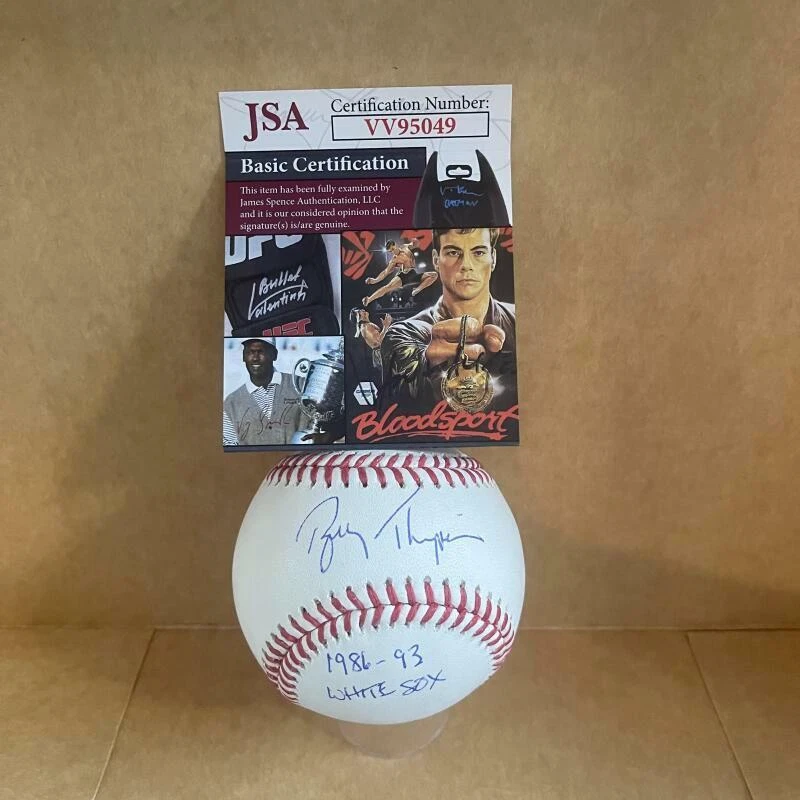 BOBBY THIGPEN 1986-93 WHITE SOX SIGNED AUTOGRAPHED M.L. BASEBALL JSA VV95049