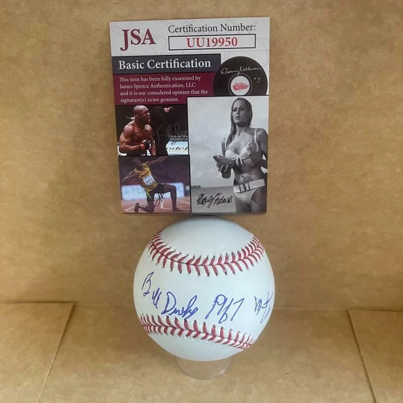 BILL DENEHY METS 67 SIGNED AUTOGRAPHED M.L. BASEBALL JSA UU19950