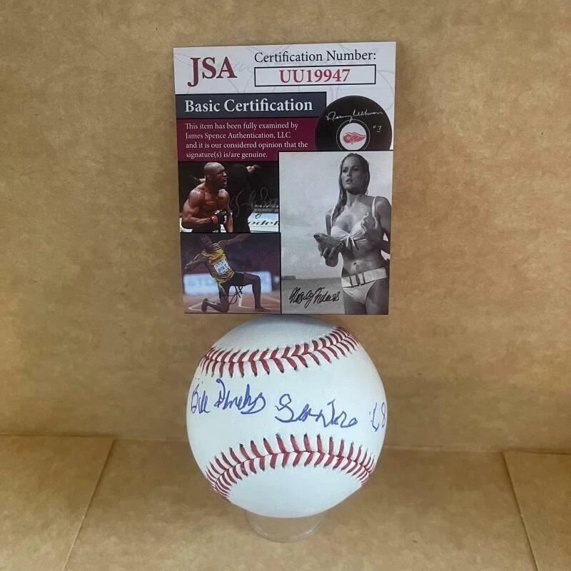 BILL DENEHY SENATORS 68 SIGNED AUTOGRAPHED M.L. BASEBALL JSA UU19947