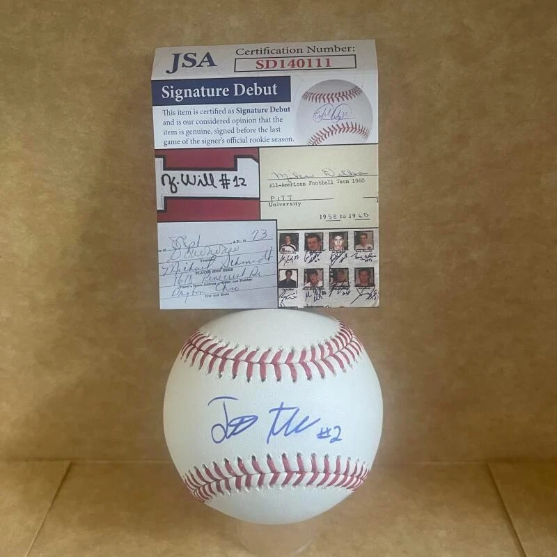 JOSE TORRES REDS SIGNATURE DEBUT SIGNED AUTO M.L. BASEBALL JSA SD140111