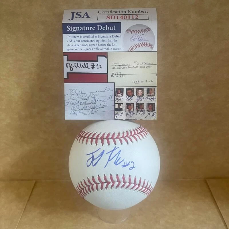 JOSE TORRES REDS SIGNATURE DEBUT SIGNED AUTO M.L. BASEBALL JSA SD140112
