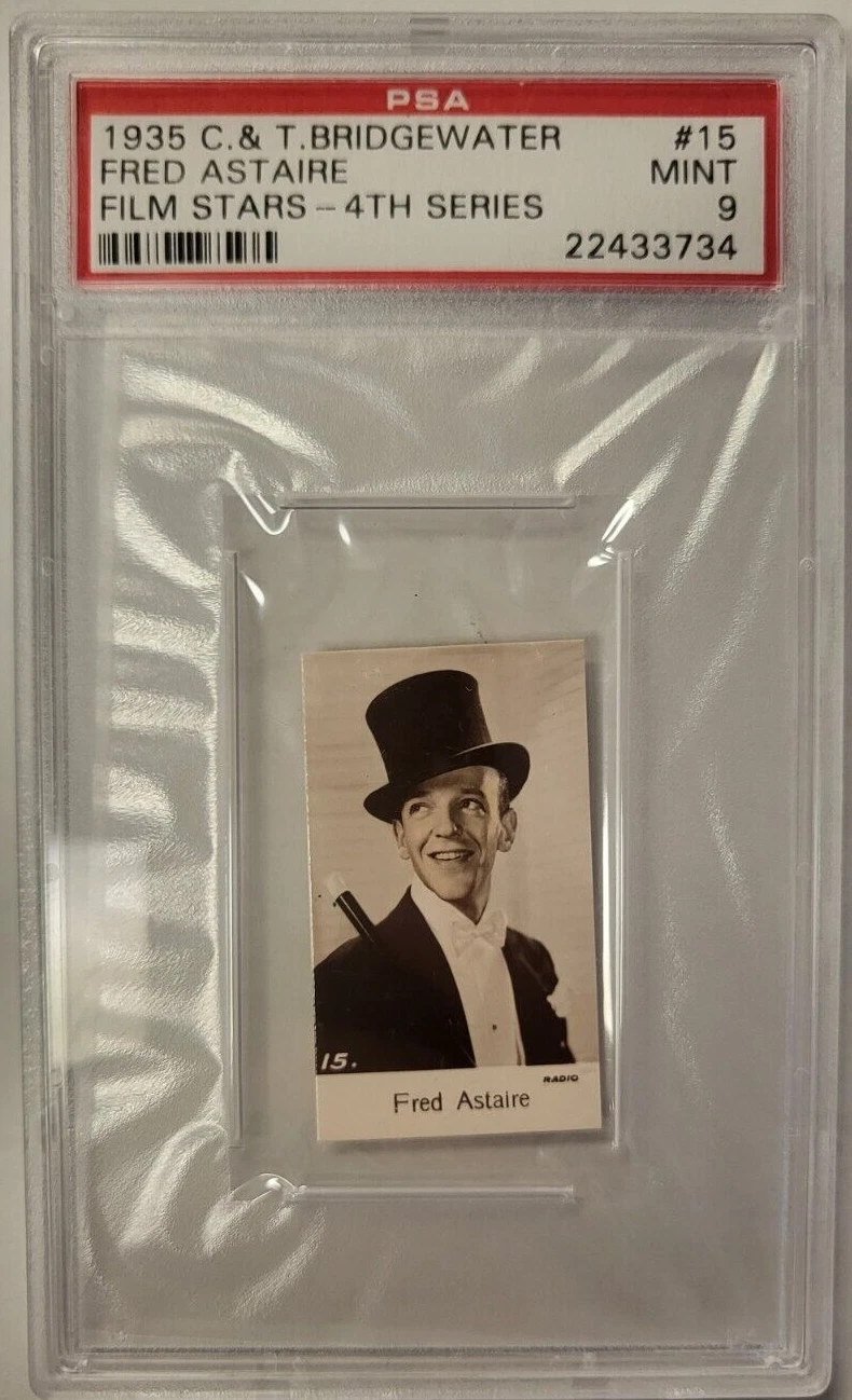 1935 C & T BRIDGEWATER FRED ASTAIRE FILM STARS #15 PSA 9 COLLECTIBLE MEMORABILIA