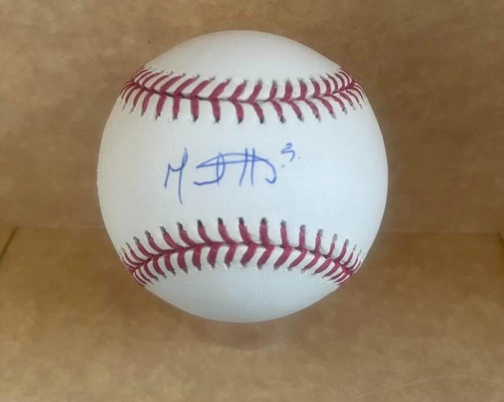 MIGUEL HIRALDO BLUE JAYS SIGNED AUTOGRAPHED M.L. BASEBALL BAS BC94389