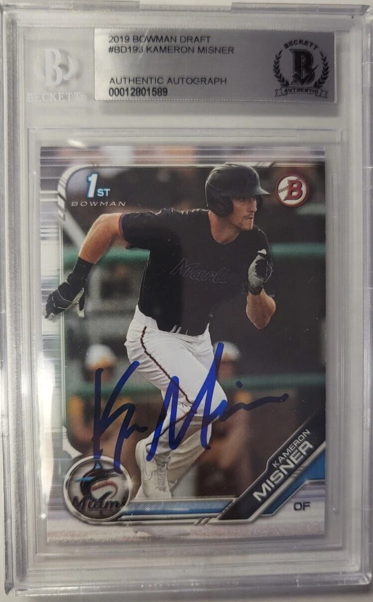 2019 BOWMAN DRAFT KAMERON MISNER ROOKIE RC AUTHENTIC AUTO CERTIFIED BECKETT