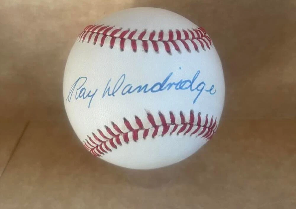 RAY DANDRIDGE NEGRO LEAGUES HOFER SIGNED VINTAGE N.L. BASEBALL  JSA AB79548