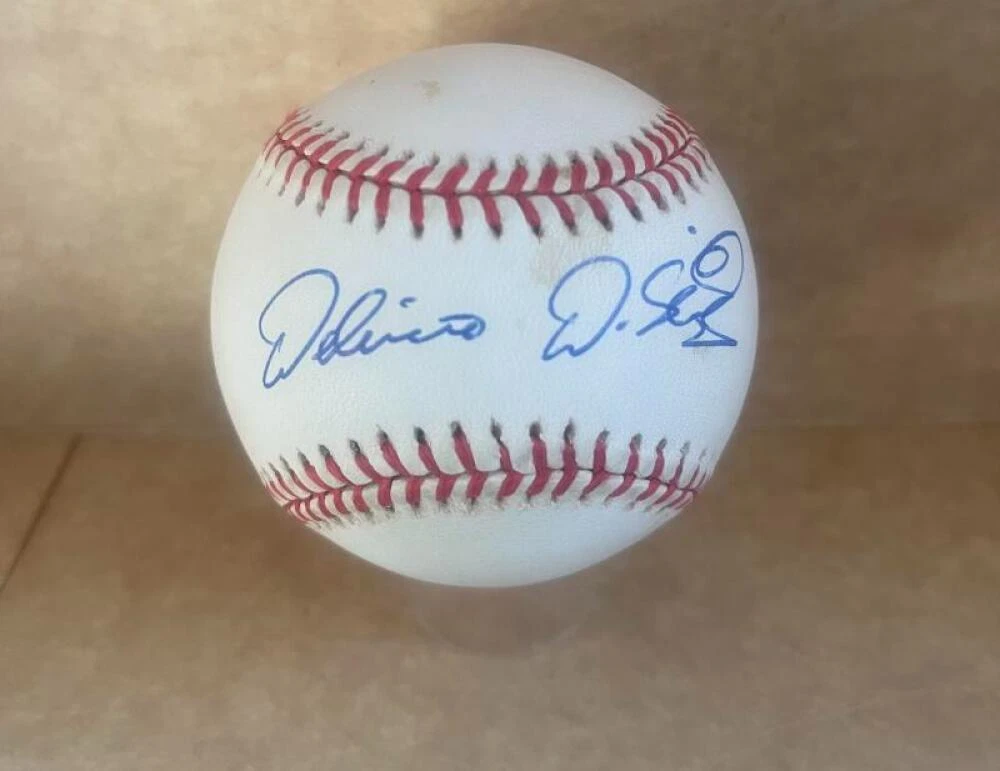 DELINO DESHIELDS ORIOLES/REDS/DODGERS SIGNED AUTO A.L. BASEBALL  JSA VV20885