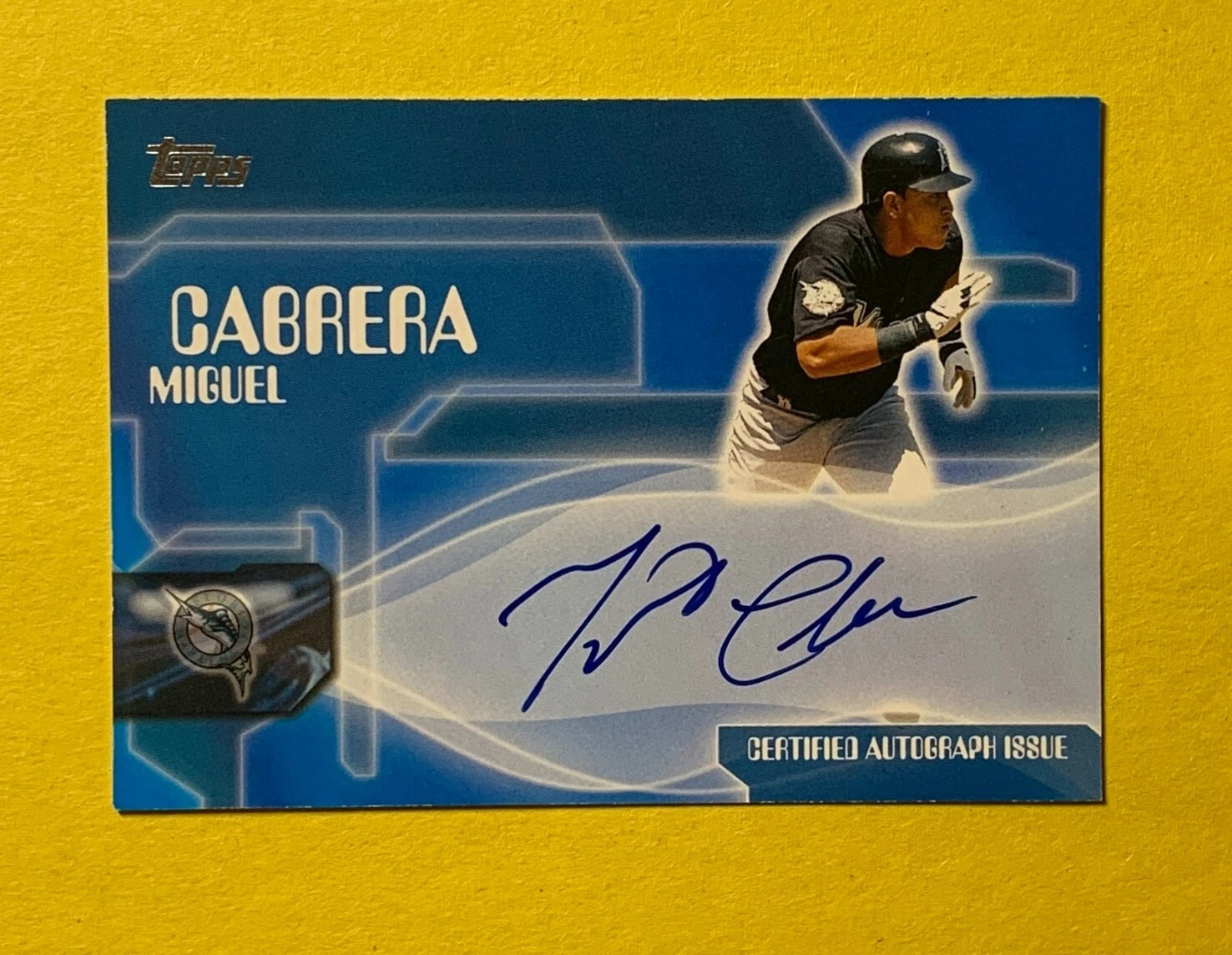 2005 TOPPS SERIES 1 MIGUEL CABRERA AUTOGRAPH #TA-MC MARLINS