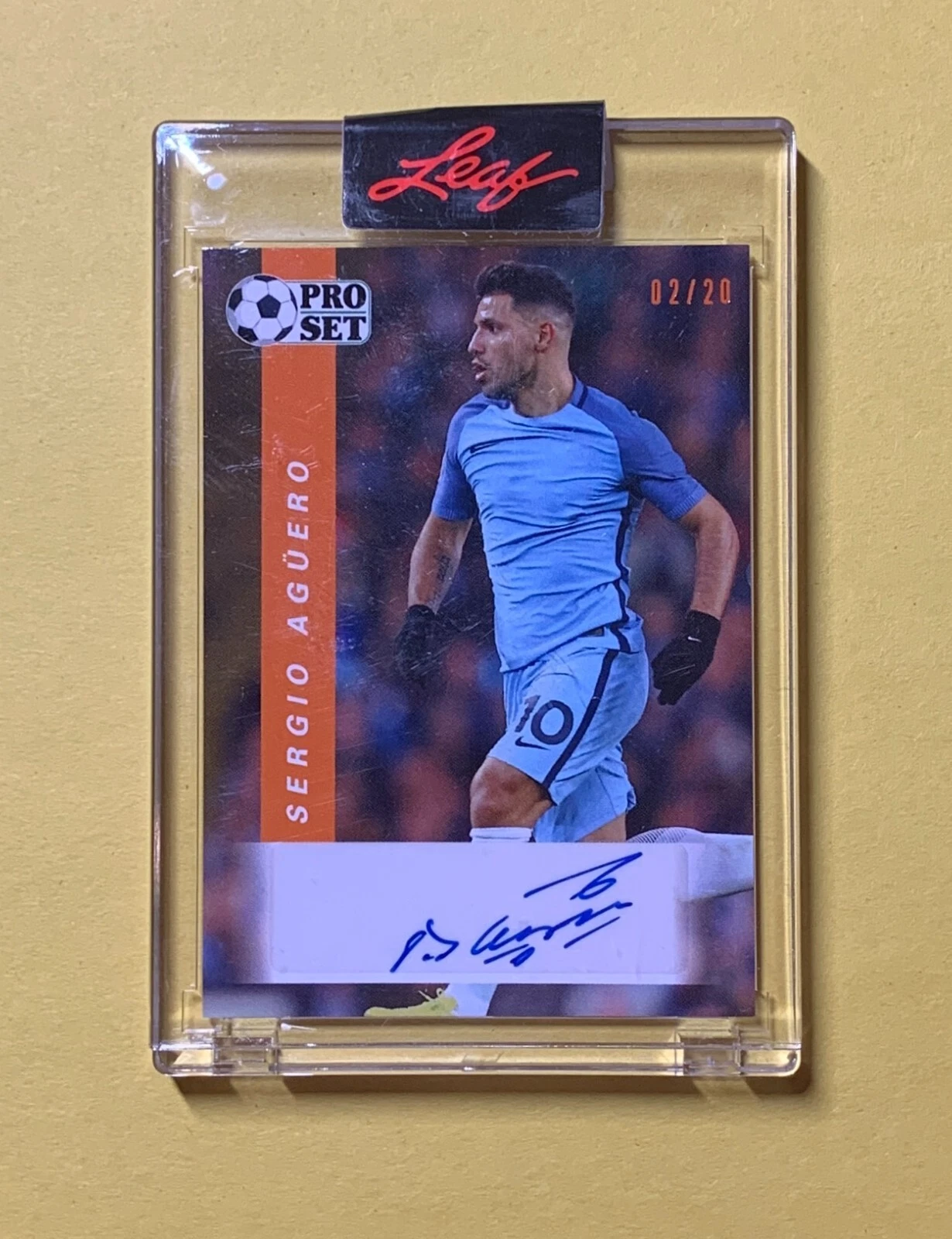 2022 LEAF PRO SET SERGIO AGÜERO AUTOGRAPH /20 #PS-SA1