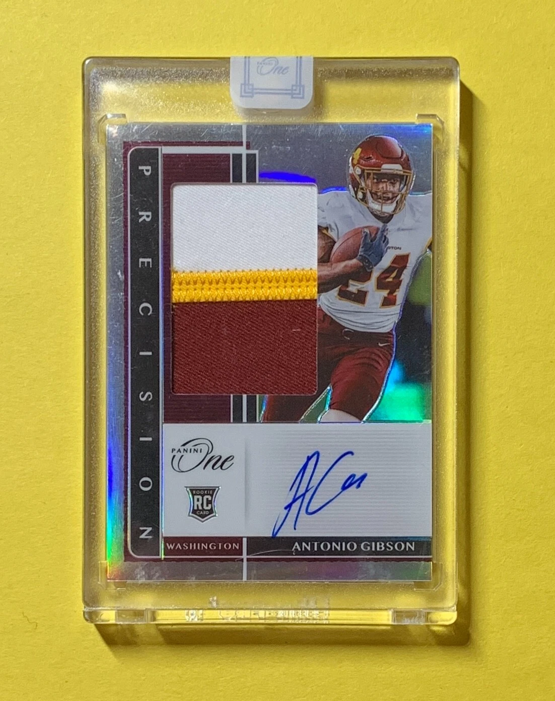 2020 PANINI ONE FOOTBALL ANTONIO GIBSON ROOKIE PATCH AUTOGRAPH /49 #327