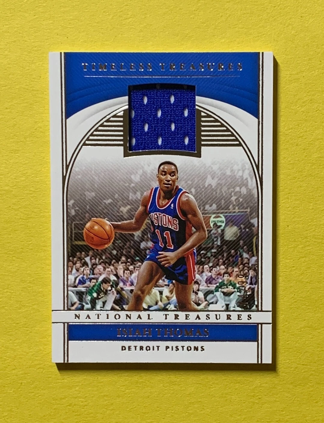 2019-20 PANINI NATIONAL TREASURES ISIAH THOMAS RELIC /99 #TTM-ITH PISTONS HOF