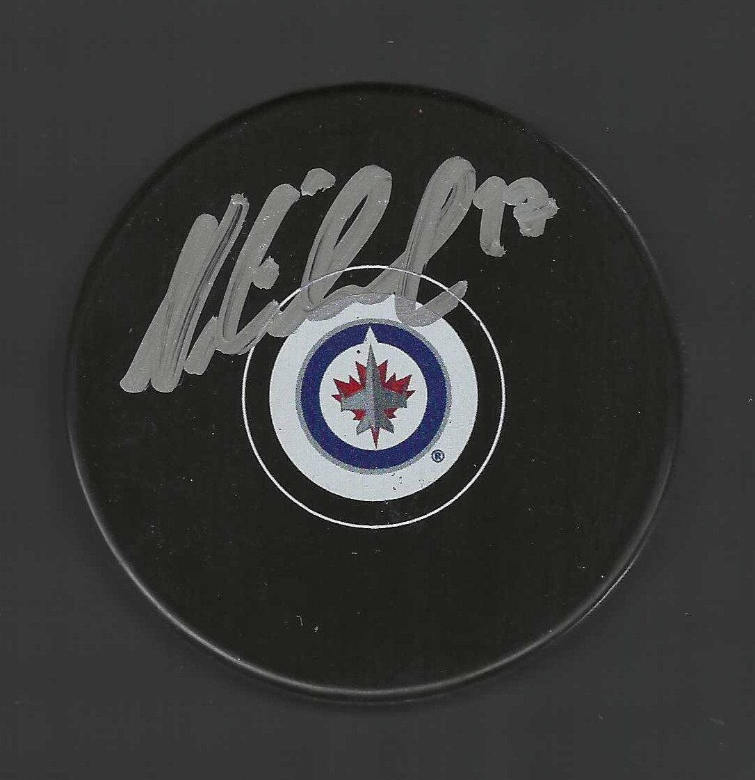 Nikolaj Ehlers Signed Winnipeg Jets Puck