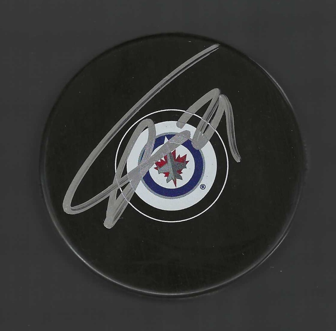 Axel Jonsson-Fjallby Signed Winnipeg Jets Puck