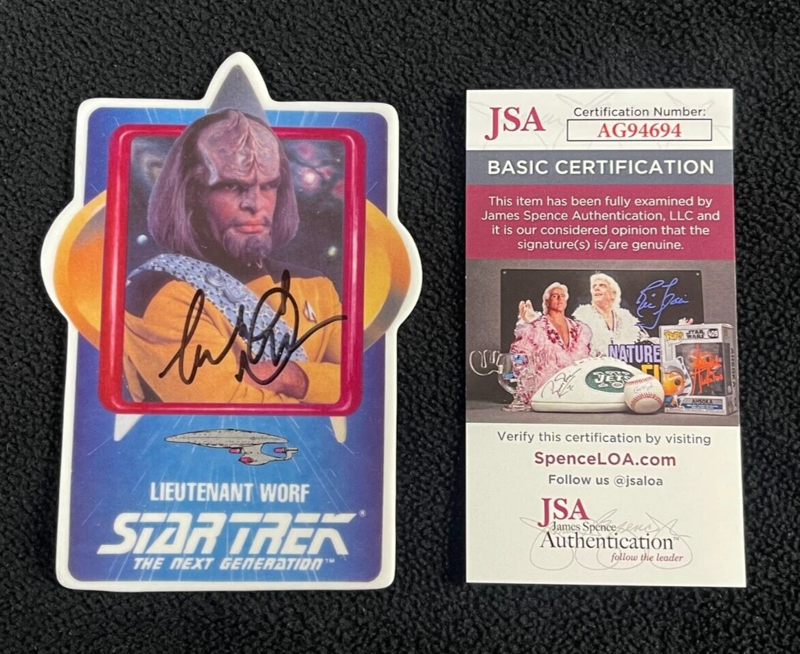 Michael Dorn Signed Star Trek TNG 