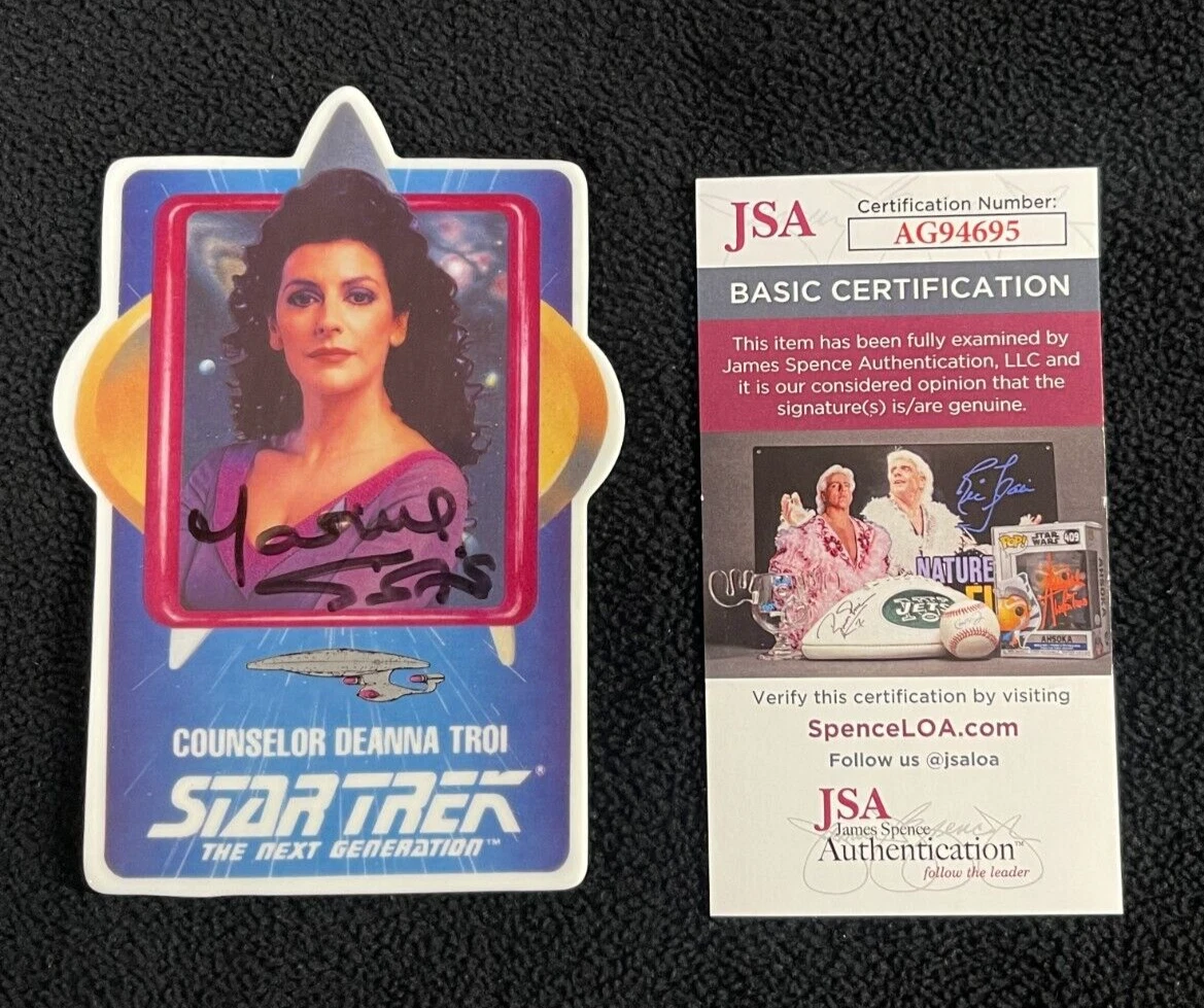 Marina Sirtis Signed Star Trek TNG 