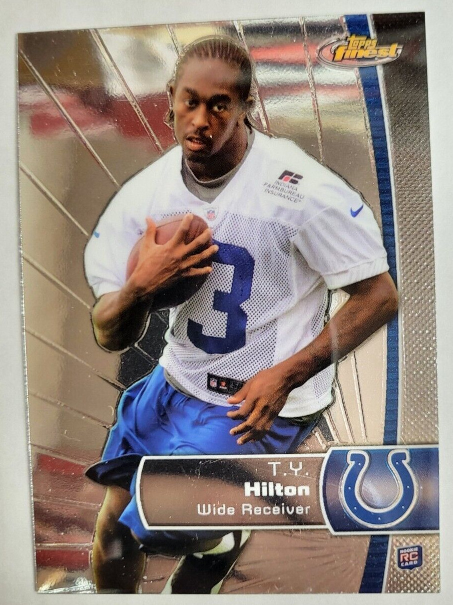2012 TOPPS FINEST T.Y. HILTON COLTS ROOKIE CARD FOOTBALL
