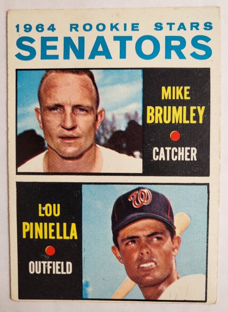 1964 TOPPS LOU PINIELLA ROOKIE SENATORS #167 BASEBALL CARD