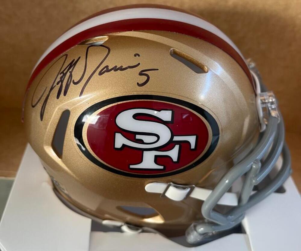 JEFF GARCIA 49ERS SIGNED AUTOGRAPHED MINI SPEED  HELMET PSA 3T61795