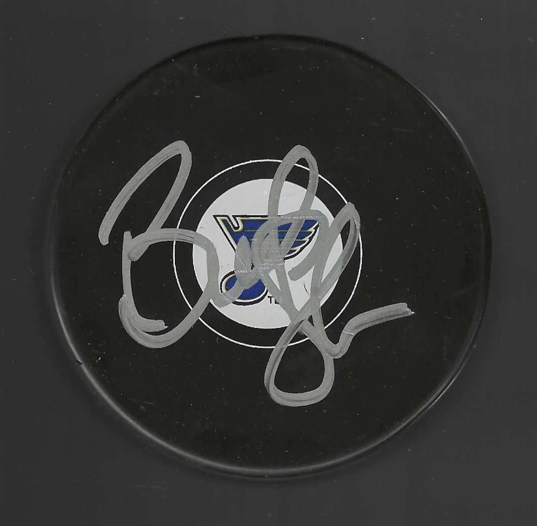 Brad Shaw Signed St Louis Blues Puck