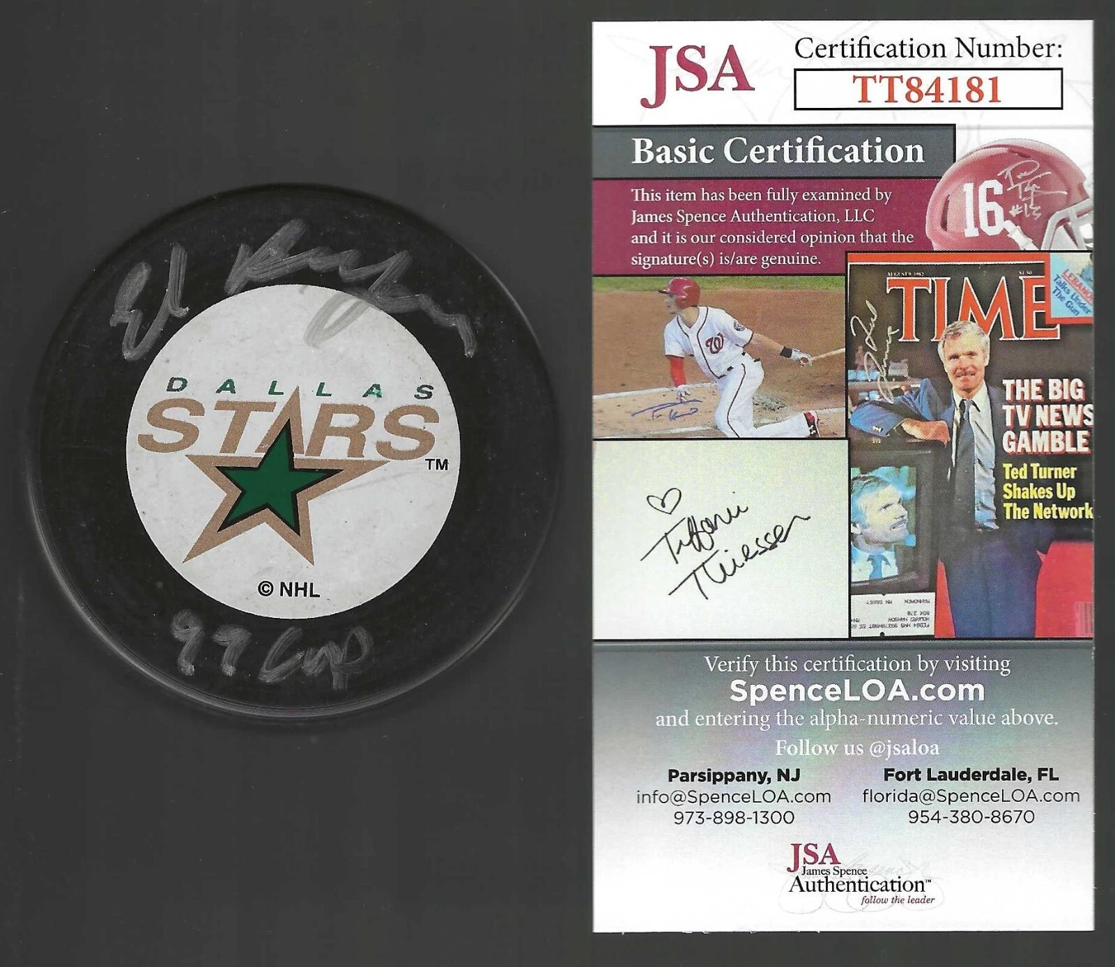 Ed Belfour Signed & Inscribed 