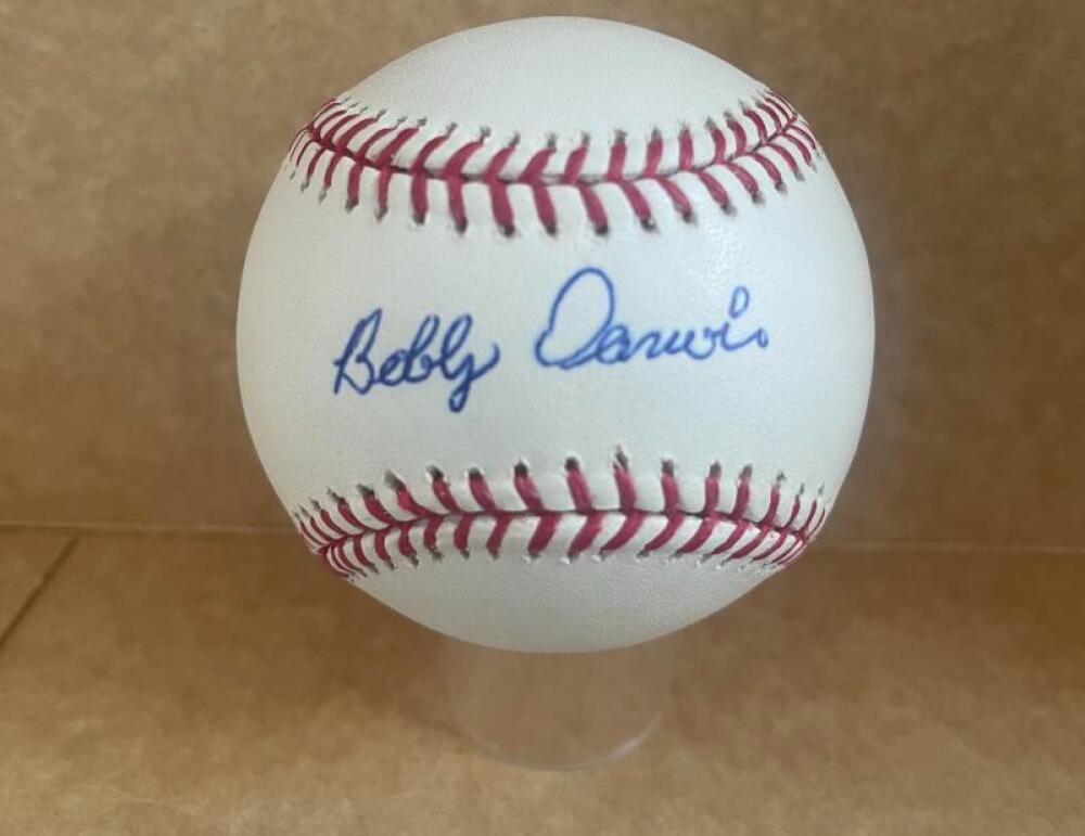 BOBBY DARWIN DODGERS/TWINS/CUBS/REDS SOX SIGNED M.L. BASEBALL JSA AH46940