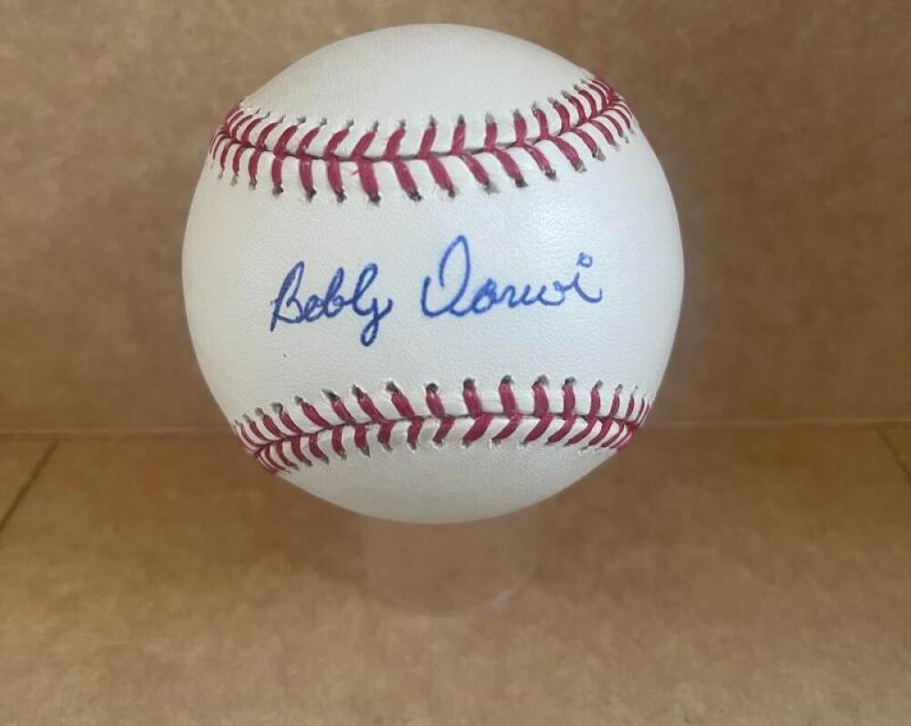 BOBBY DARWIN DODGERS/TWINS/CUBS/REDS SOX SIGNED M.L. BASEBALL JSA AH46939