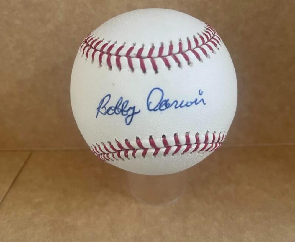 BOBBY DARWIN DODGERS/TWINS/CUBS/REDS SOX SIGNED M.L. BASEBALL JSA AH46938