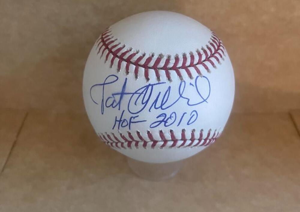 PAT GILLICK HOF 2010 BLUE JAYS  SIGNED BASEBALL W/ COA BECKETT AUTH